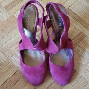 Nine West Red Open pumps